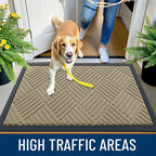 OLANLY Front Door Mat Outside Entrance 33x21, Waterproof Heavy-Duty Doormat