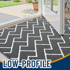OLANLY Front Door Mat, Non-Slip Rubber Backing, Dirt Resistant and Absorbent, Washable, Easy to Clean Low-Profile Indoor Doormat for Back Door, Entryway, Inside Entrance, 36x24, Charcoal