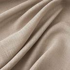 MIULEE Taupe Linen Curtains 54 Inch Length 2 Panels for Bedroom Living Room, Soft Thick Linen Textured Natural Short Window Drapes Semi Sheer Light Filtering Back Tab Rod Pocket Burlap Look Decor