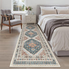 Madane Kitchen Runner 2'6''x8' Soft Rug Runners for Hallways, Navy Blue
