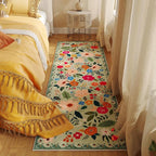 Rugcomf Runner Rug for Hallways Kitchen Rug Non Slip 2'x 6' Washable Rugs with Rubber Backing Soft Floral Carpet Runner for Hallways, Kitchen, Laundry, Bedroom, Bathroom(Green)