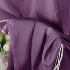 OVZME Plum Sheer Curtains 63 Inches Long 2 Panels - Soft Light Filtering Window Sheer Panels for Living Room/Bedroom, Top Dual Rod Pocket, 1 Pair, Each 42Wx63L Inches