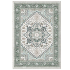 OPPODREAM Soft Area Rugs 9x12, Persian-Inspired Washable Rug, Green