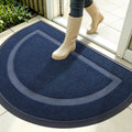 OLANLY Half Circle Front Door Mat Outside 35x23 All-Season Rubber Doormat