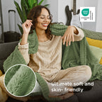 Bedsure Soft Twin XL Blanket for Bed Dorm Reseda Green 66"x90"
