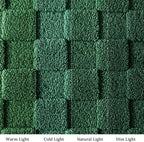 Exclusivo Mezcla Twin Size Flannel Fleece Blanket, Super Soft and Warm Lightweight Checkered Pattern Blankets for All Seasons, 60x80 Inches, Forest Green