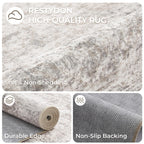 Restydon 2x12 Runner Rug Non Slip,Washable Hallway Runner Rug,Taupe