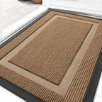 OLANLY Front Door Mat Outside 29.5x17, All-Season Heavy-Duty Rubber Doormat