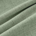 MIULEE 100% Blackout Linen Curtains 42 x 72 Inch Sage Green 2 Panels