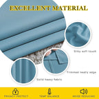 NICETOWN Bedroom Blackout Curtains and Drapes - Window Treatment Thermal Insulated Solid Grommet Blackout Draperies for Living Room (Set of 2 Panels, 52 by 95 Inch, Teal Blue)