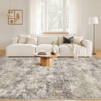 Nakagishi Boho 9x12 Area Rug Living Room Rugs Machine Washable Brown Grey
