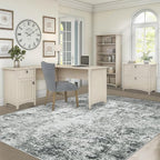 5x7 Area Rugs for Living Room, Washable Modern Abstract Large Area Rug Neutral Soft Non Slip Kids Rug Stain Resistant Indoor Carpet for Bedroom Nursery Dining Room Playroom(Grey, 5'x7')