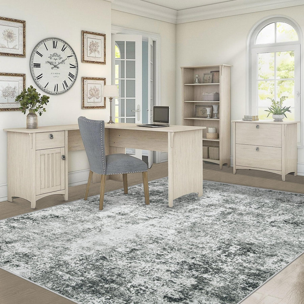 XLUEZ 5x7 Area Rugs for Living Room, Washable Modern Abstract Large Area Rug Neutral Soft Non Slip Kids Rug Stain Resistant Indoor Carpet for Bedroom Nursery Dining Room Playroom(Grey, 5'x7')