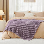Bedsure GentleSoft Light Purple Fleece Blanket for Couch - Super Soft Cozy Twin Blankets for Women, Cute Small Blanket for Girls, 60x80 Inches