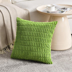 Fancy Homi 4 Packs Decorative Throw Pillow Covers for Living Room Couch Bed, Modern Farmhouse Boho Home Décor Accent Cushion Case, 20" x 20", Lime Green