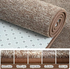 AROGAN Washable 2x6 Runner Rug for Hallway, Long Runner Rugs wtih Soft Memory Foam for Bedroom, Non Slip Backing Carpet Runners for Hallways, Kitchen, Bathroom, Entryway Home Decor, Matte Brown