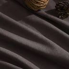 Extra Long Curtain Cocoa Coffee Morden Linen Blend Light Filtering Back Tab Curtains for Long Winodws 120 Inches Length, Semi Sheer Privacy Drapes for Living Room, 52x120 inch, 2 Panels