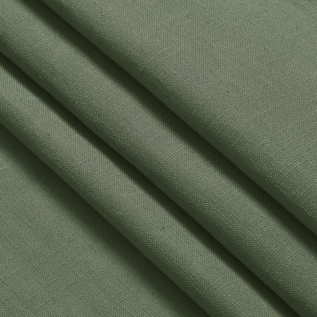 Extended Curtain Olive Green Linen Sheer Curtains for Living Room 2 Panels Set 112 Inch Length Back Tab Light Filtering & Breathability Semi Sheer Curtain Drapes for Bedroom Living Room 52x112