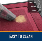 OLANLY Front Door Mat Outside 47x23, All-Season Heavy-Duty Rubber Doormat