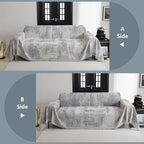 MYSKY HOME Couch Cover for Sectional Sofa Set Furniture Sofa Cover Washable for Dog Cat Pet Couch Cover 3 Cushion Couch Sofa Chenille Couch Protector Multi-Use Couch Covers Blanket,71" X134"