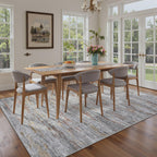 Washbale Rugs 3x5 Ultra Soft Area Rug, Non Slip Indoor Entryway Rugs, Stain Resistant Area Rugs for Living Room Dining Bedroom，Modern Abstract Home Decor Small Rug