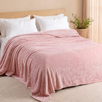 Exclusivo Mezcla Fuzzy Plush Fleece Bed Blanket Twin XL Size, Light Grey