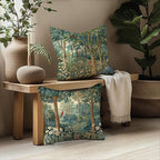 Rustic Spring Forest Pillow Covers 18x18 Double-Sided, Cottagecore Forest Nature Botanical Wildflower Decorative Throw Pillow Covers for Sofa Bed Bedroom Living Room Set of 2