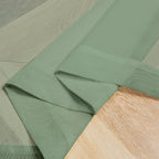 OVZME Sage Green Sheer Curtains 36 inches Long, Short Kitchen Window Treatment Solid Sheers Cafe Curtains Bathroom Voile Half Window Panels, Rod Pocket, 42" Wx36 L