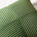 MIULEE Moss Green Decorative Throw Pillow Covers for Couch 18x18 Inch