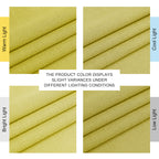 NICETOWN Bright Yellow Linen Curtains for Kitchen, Thick Flax Small Window Treatments Semi Sheer Privacy Assured with Light Through for Cafe/Bathroom, W55 x L84, 2 Panels
