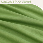 Guken 100% Blackout Curtains 84 Inch Length 2 Panels Set for Living Room Bedroom Back Tab Thermal Insulated Black Out Linen Drapes Room Darkening Lime Green,52x84