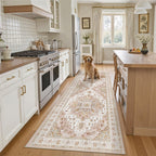 Madane Kitchen Runner 2'6''x8' Soft Rug Runners for Hallways, Pink