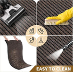 Yimobra Front Door Mat Outdoor Indoor Entrance, 100% Waterproof All-Season All Weather Doormat, Welcome Matt Outside Entry, Non Slip, Low Profile, Heavy Duty Patio Porch Floor Mats,36 x 17