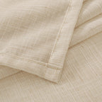 BGment Linen Curtains 84 Inch Length for Living Room Windows, Semi Sheer Natural Textured Drapes for Bedroom Dining Farmhouse Decorative Rustic Rod Pocket Lightweight, 2 Panels Set, Each 60 Inch Wide
