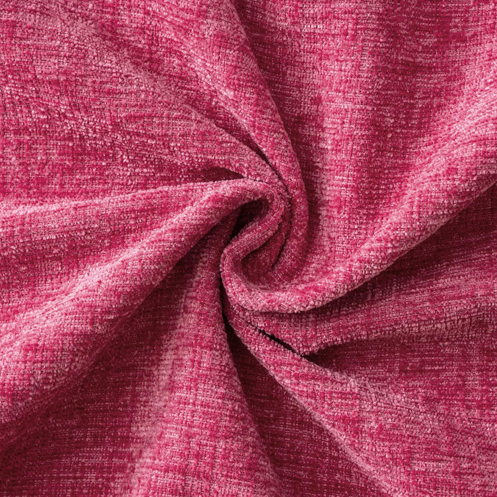 MIULEE Soft Chenille Throw Pillow Covers Hot Pink 18x18 Inch Pack of 2