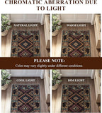 Western Runner Rug 2'8"x8' - Rustic Cabin Washable Rug, Non-Slip Low Pile Soft Carpet, Lodge Geometric Print Floor Runner Rugs for Hallway, Entryway, Bedroom, Kitchen, Laundry