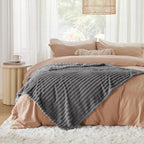 Bedsure Soft Twin XL Blanket for Bed Dorm Frost Gray 66"x90"