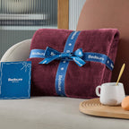 Bedsure GentleSoft Fleece Blanket Twin Size Red - 300GSM Lightweight Plush Fuzzy Cozy Soft Warm Blanket for Bed, Sofa, Couch, Travel, Camping, 60x80 inches