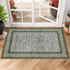 GarveeHome Modern Geometric Area Rug 2x3 Distressed Bordered Washable Small Carpet