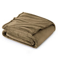 Bedsure GentleSoft Fleece Blanket Twin Size Camel - 300GSM Lightweight Plush Fuzzy Cozy Soft Warm Blanket for Bed, Sofa, Couch, Travel, Camping, 60x80 inches