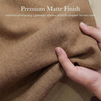 NICETOWN 100% Absolutely Blackout Linen Curtains for Bedroom Living Room, Gold Brown, 52" Wide, 2 Pieces, Privacy Vertical Thermal Insulated Window Drapes 84 inch Long for Shift Workers