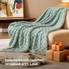 Bedsure GentleSoft Twin Blanket for Bed - Super Soft Cozy Spring Blankets for Kids Girls, Cute Fuzzy Fleece Throws for Bedroom Couch, Sage Green, 60x80 Inches
