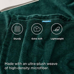 Bedsure GentleSoft Fleece Bed Blankets Large Size Forest Green - Soft Lightweight Cozy Oversized King Blanket Microfiber, Room Home Decor Gifts for Women and Men, 120x120 inches