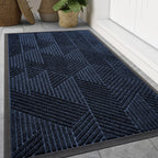 Smiry Front Door Mat Outside Entrance, Low Profile Rubber Doormat, 59x20
