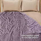 Bedsure GentleSoft Light Purple California King Size Blanket for Couch - Cozy Soft Blankets for Women, Cute Small Fleece Throws for Girls, Birthday Gifts for Women, 102x96 Inches