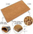 MAINEVENT Plain Coir Doormat Bulk 30x17 Inch, Blank Door Mat 10 Pack for Crafting Painting, Welcome Mat for Crafts