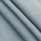 Light Blue Linen Curtains 63 Inches Long 2 Panel Sets for Living Room Bedroom Rod Pocket Back Tab Light Filtering Drape for Kitchen Window Short Protect Privacy Curtain Modern Farmhouse Decor 52x63