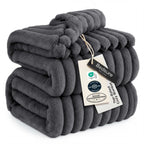 Bedsure Soft Cal Size Blanket for Bed Beige 102"x96"