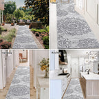 HEBE Hallway Runner Rug 2'x10', Washable Non Slip Kitchen Rug Runner