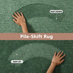 5x7 Green/White Area Rug Non-Slip Washable Soft for Living Room Bedroom